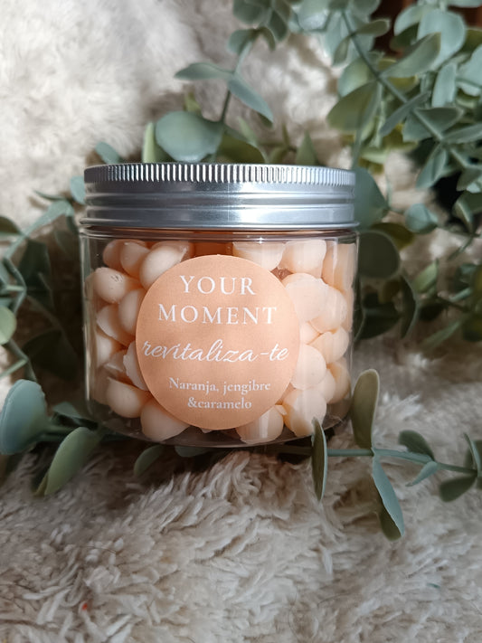 Mini melts Naranja, Jengibre & Caramelo